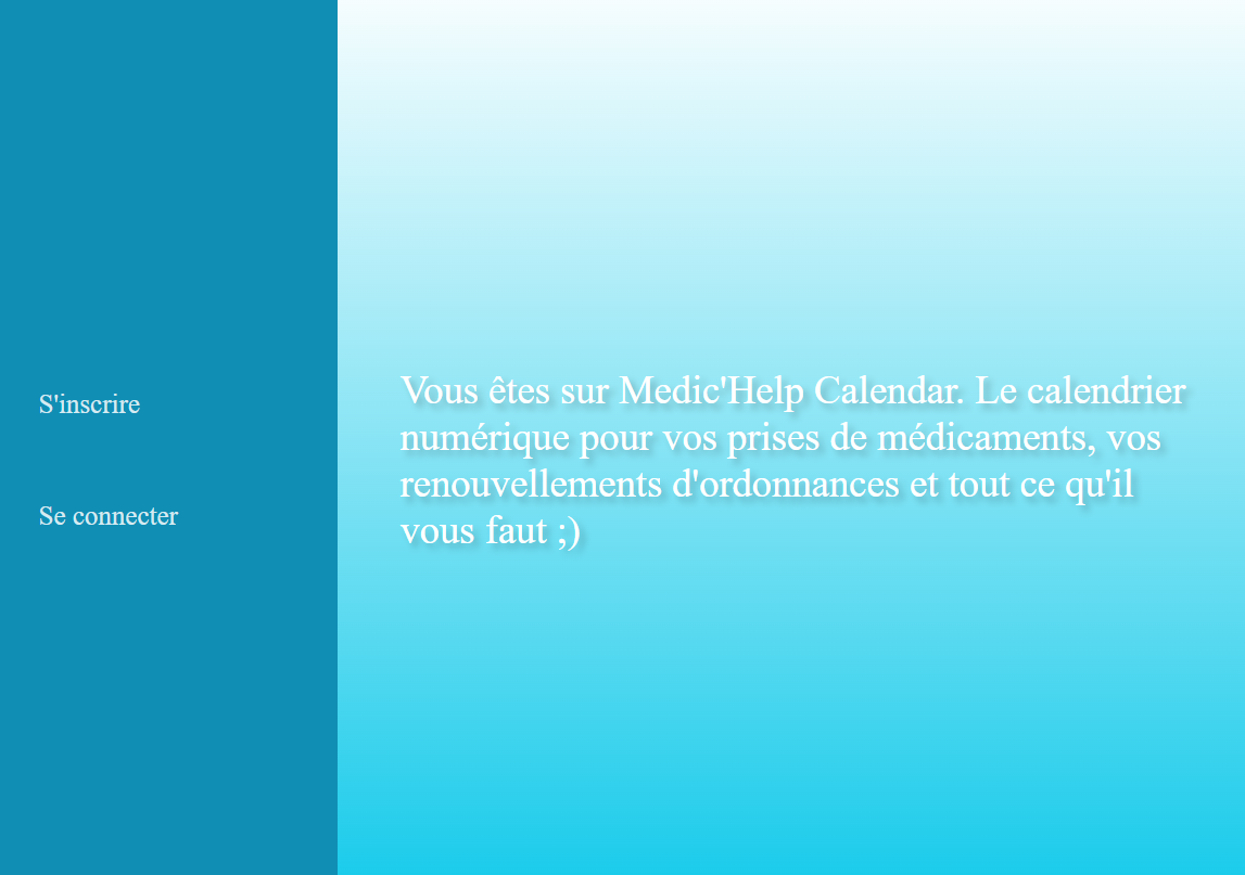 photo de l'accueil de Medic'Help Calendar
